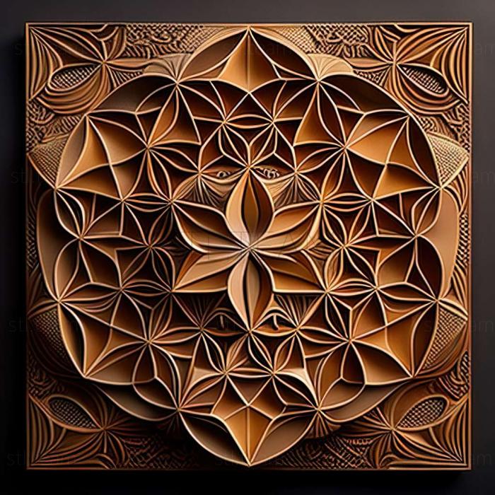 3D model sacred geometry (STL)